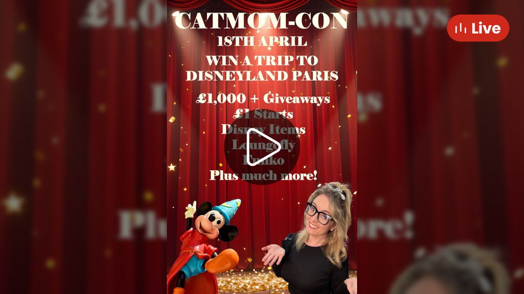 🇬🇧 CATMOM-CON DISNEY PARIS GIVVY · catmompop · Whatnot: Buy, Sell & Go Live