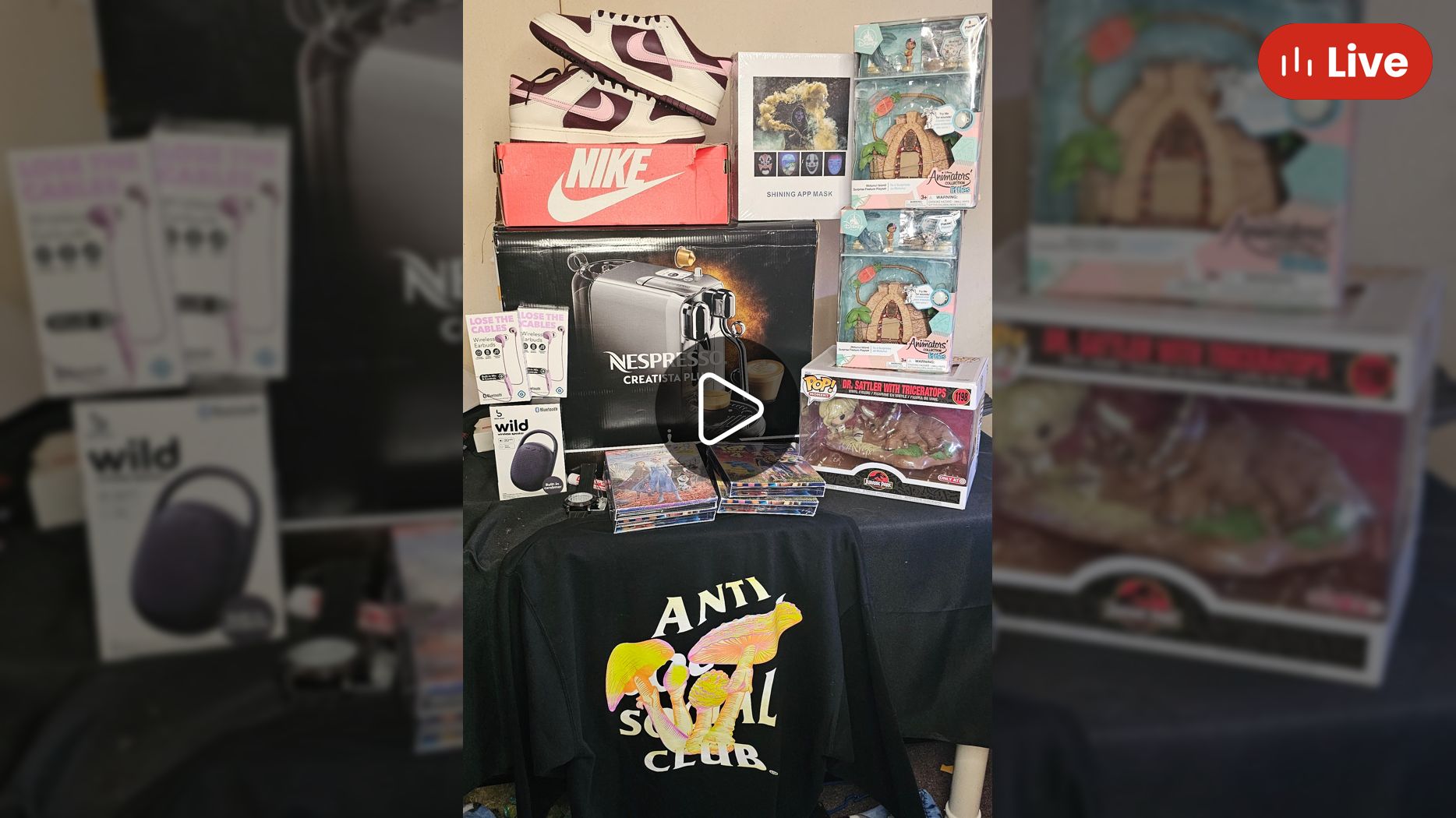 Whatnot buy a pair of Socks get bonus spin free shoe buyers givvy