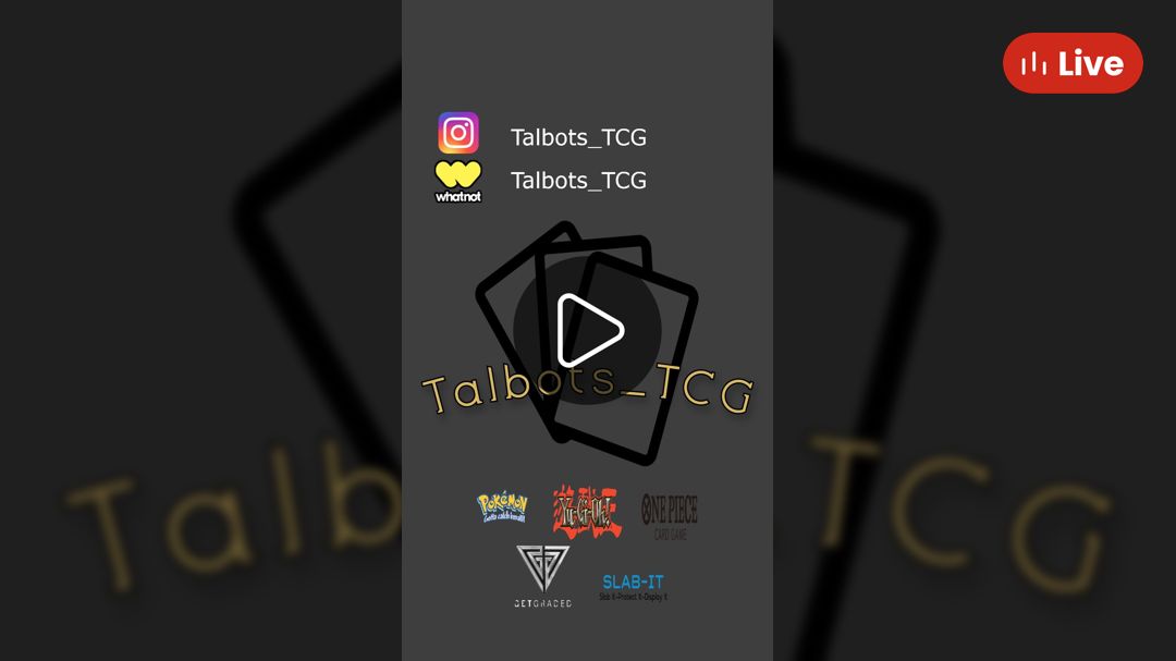 Whatnot 🇬🇧 saturday submissions Livestream by talbots_tcg pokémon_cards