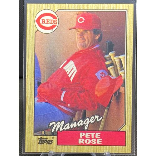 Pete Rose 1987 Topps #393 Cincinnati Reds Baseball Card