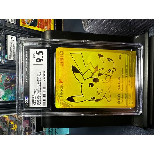 Pikachu V Black Star Promos SWSH145 Celebrations Ultra-Premium Collection  CGC Mint+ 9.5