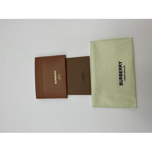 Burberry LS Sandon Logo Leather Card Holder on SALE