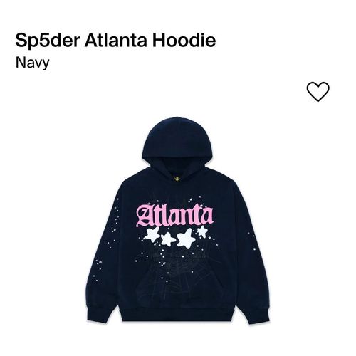 Sp5der Atlanta Hoodie Navy