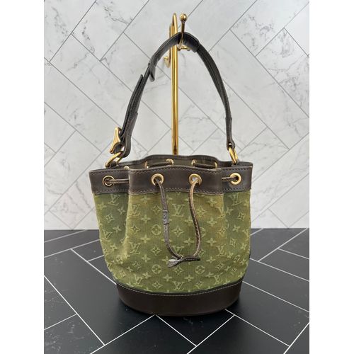 Louis Vuitton Green Mini Lin Noelie Mini Shoulder Bag