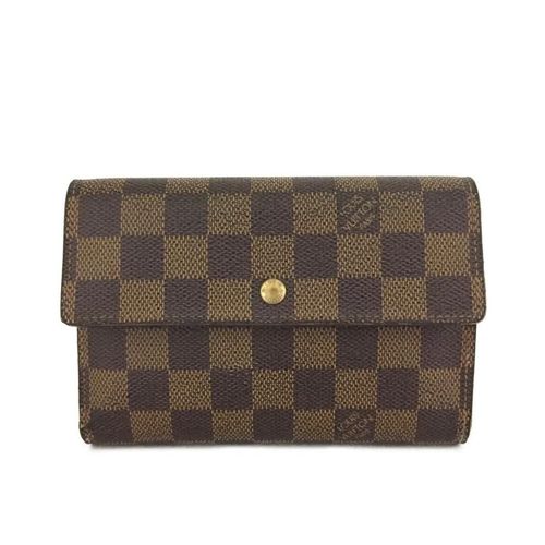 Louis Vuitton Brown Tresor Porte Etui Papiers Damier Wallet