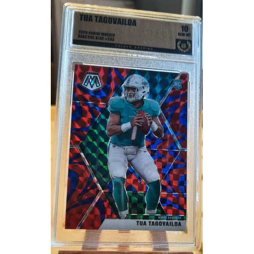 : 2020 Panini Mosaic #203 Tua Tagovailoa RC Rookie Miami