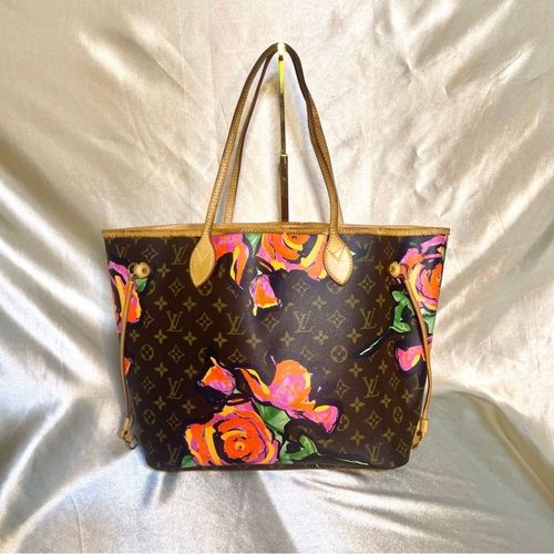 LIMITED EDITION ❤️Authentic LV Neverfull MM Stephen Sprouse Roses Rare in  2023