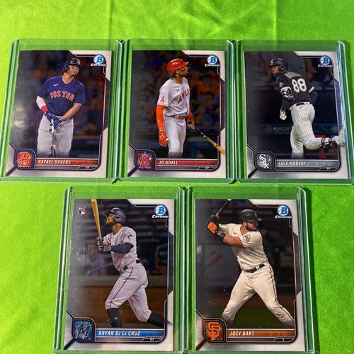 Bowman Chrome BASEBALL ⚾️ 5 Card lot Whatnot