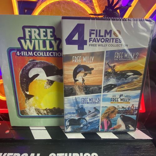 Assorted Multi-Feature Collections 4 Pack DVD Bundle: 25 Mystery Classics,  4 Movies: Free Willy 1-4, 3 Movies: Intern / Tammy / Blended, 2 Movies