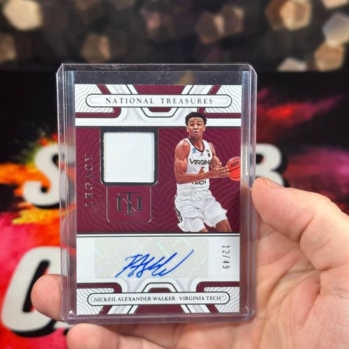 /49 Nickeil Alexander Walker national treasures patch auto