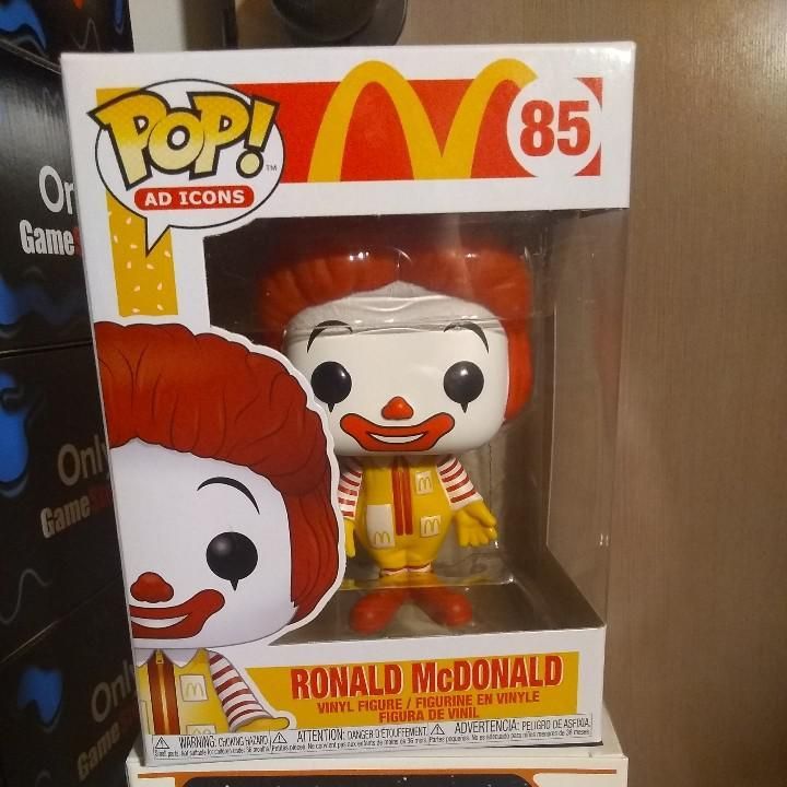 ronald mcdonald funko pop glitter