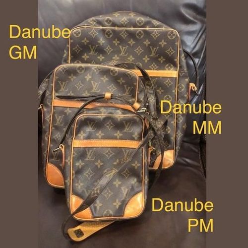 Louis Vuitton Danube PM Adjustable Monogram Crossbody Shoulder Bag