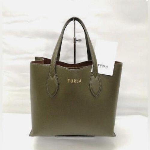 NWT Furla Green Leather Era S Tote WB00421 BX0306