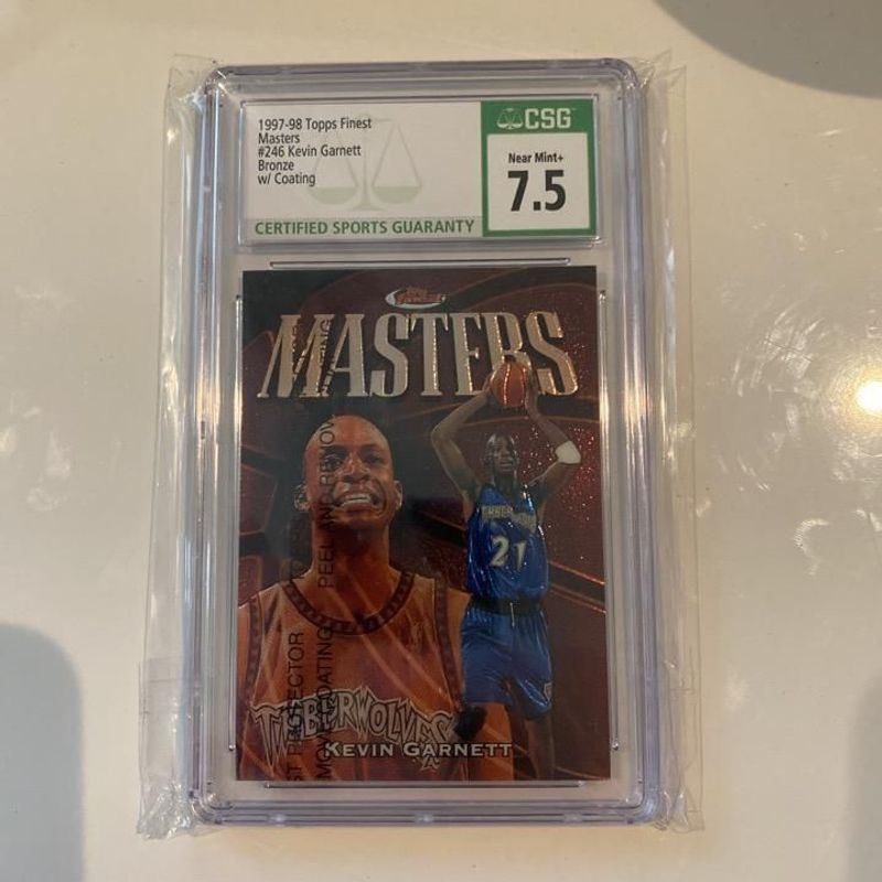 Kevin Garnett - 1997 Topps Finest Masters (Bronze with coating)