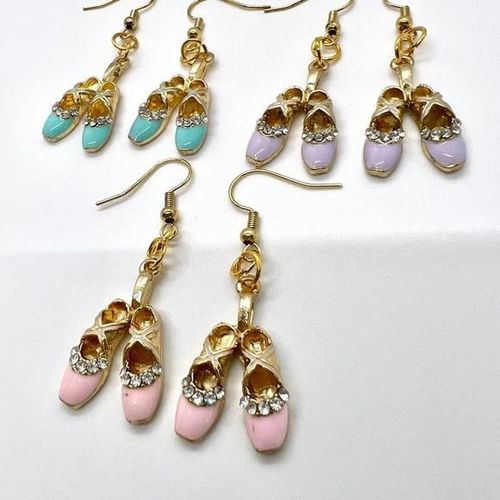 Ballet Shoes Earrings With Safety Backs 001-570-00428, Goldstein's  Jewelers