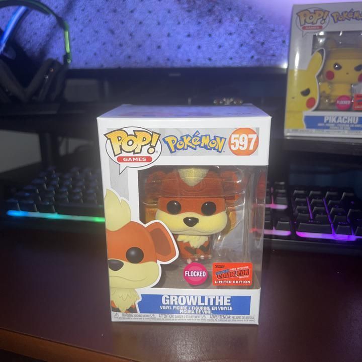 growlithe flocked funko pop