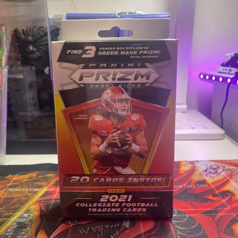 2021 Panini Prizm Draft Picks Football Hanger Box (20 Card) (Green Wave  Prizms)