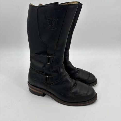 Chippewa 27862 Black Odessa Leather Euro Rally Motorcycle Boots