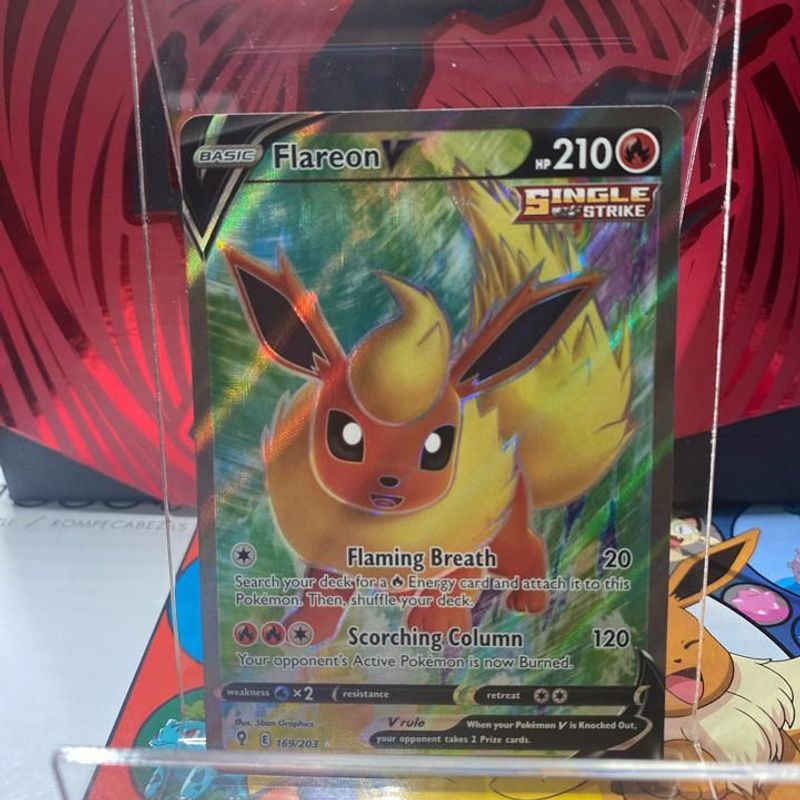 Verified Flareon V (secret Rare) - Evolving Skies By Pokemon Cards 