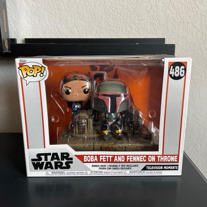 Verified Boba Fett and Fennec on Throne Funko Pop! | Whatnot