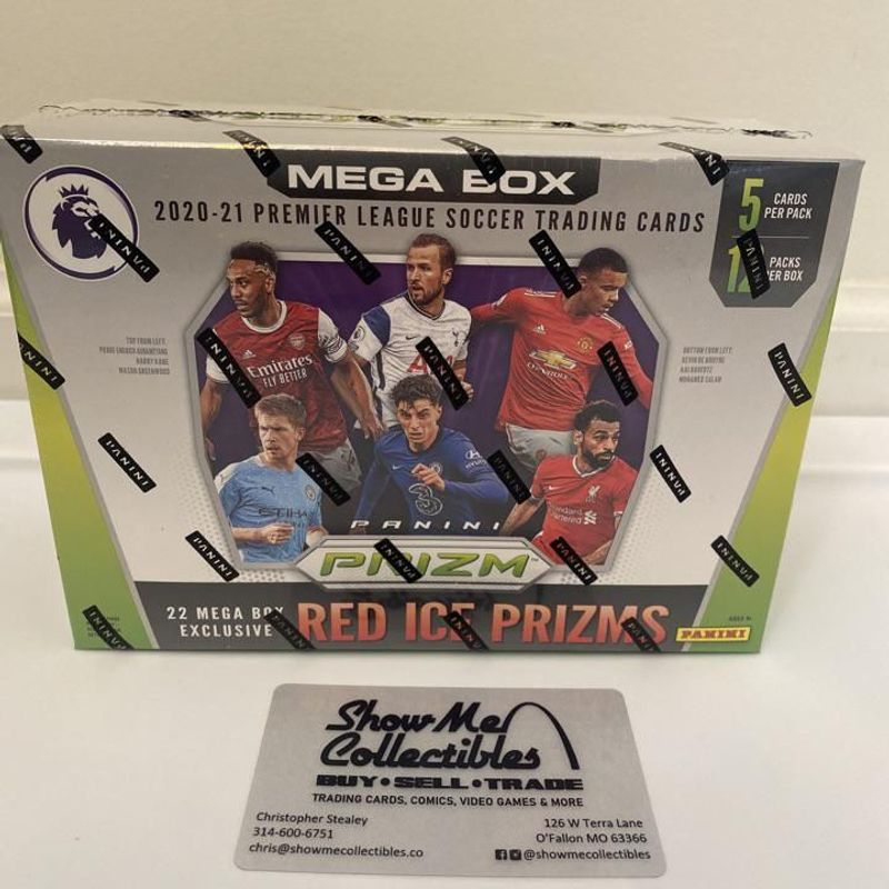 2020-21 Panini Prizm Premier League Soccer Mega Box (Red Ice Prizms)