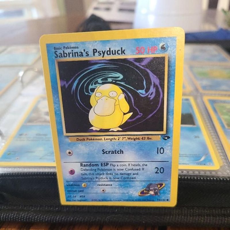 Verified Sabrina's Psyduck - Gym Challenge Pokemon Cards | Whatnot