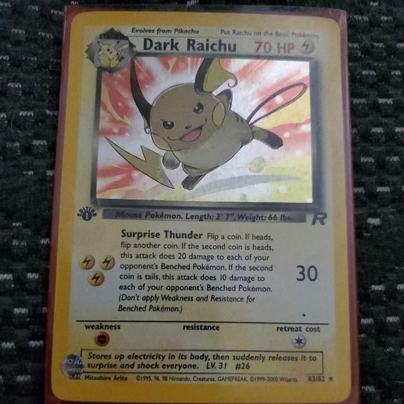 Dark Raichu - Team Rocket (1st edition)