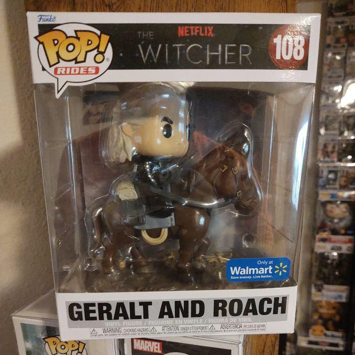 geralt and roach funko