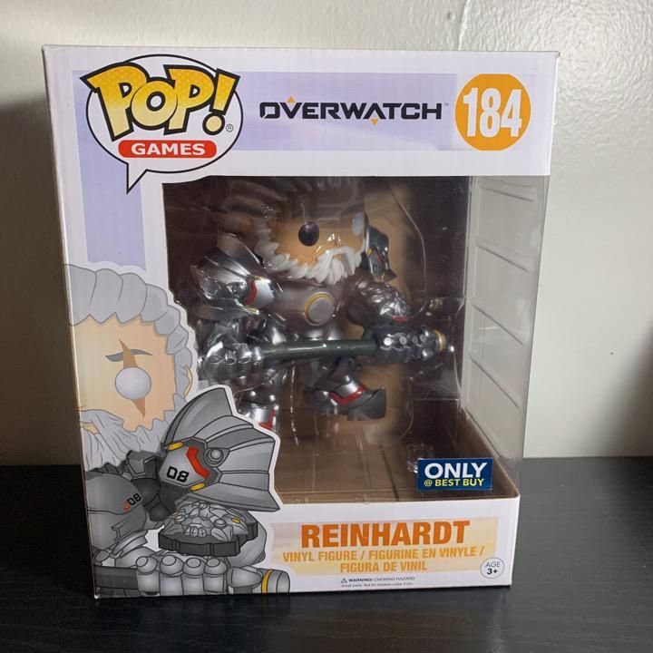 reinhardt funko pop no helmet