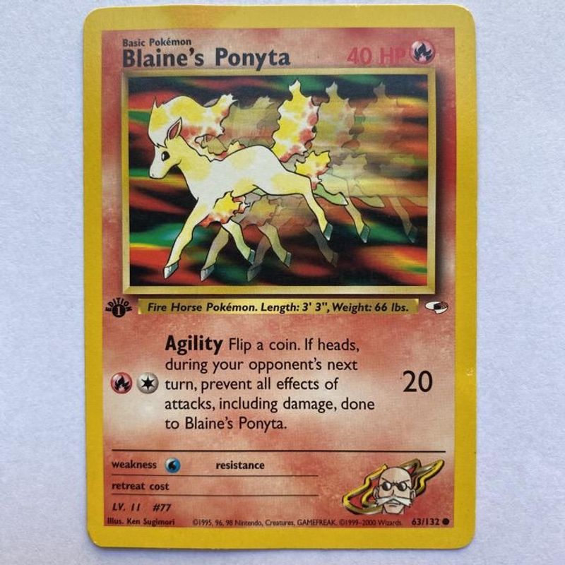 Blaine's Ponyta - Gym Heroes (1st edition)