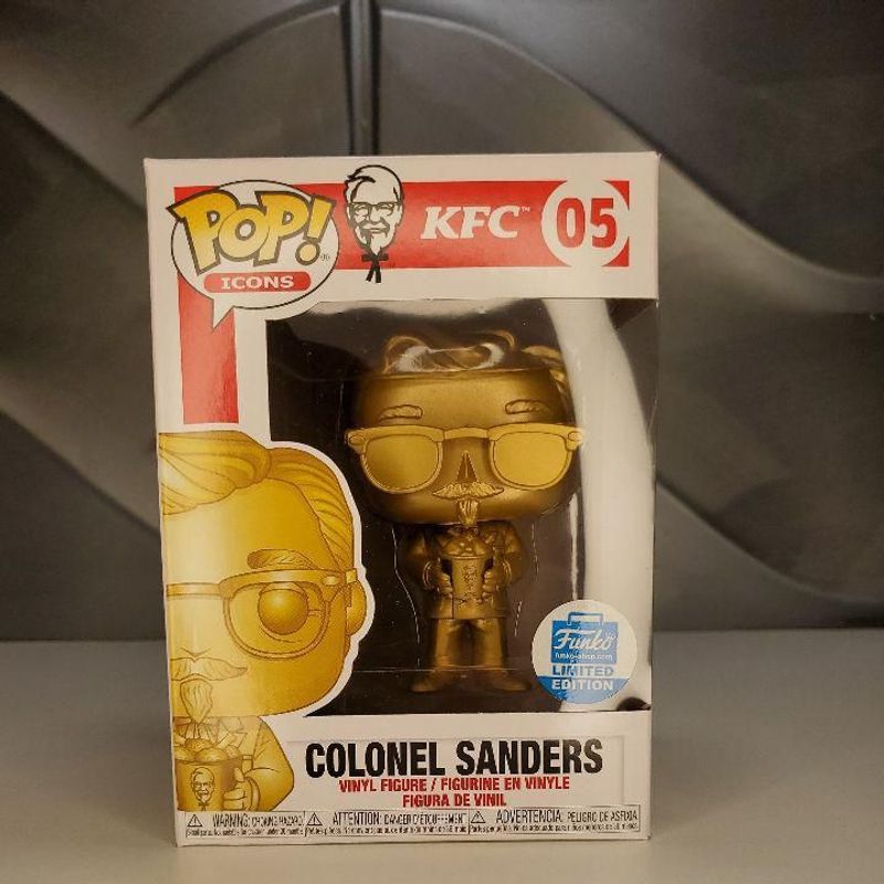 Colonel Sanders (Bucket of Chicken) (Gold) and KFC Tee
