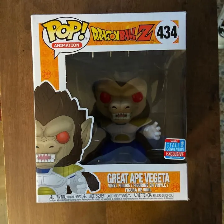 Funko Pop Dragon Ball : Great Ape Vegeta 434 – Convention Fall 2018 – Vinyle De Collection
