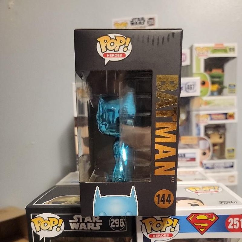 Verified Batman (Teal Chrome) [Summer Convention] by Funko Pop! | Whatnot