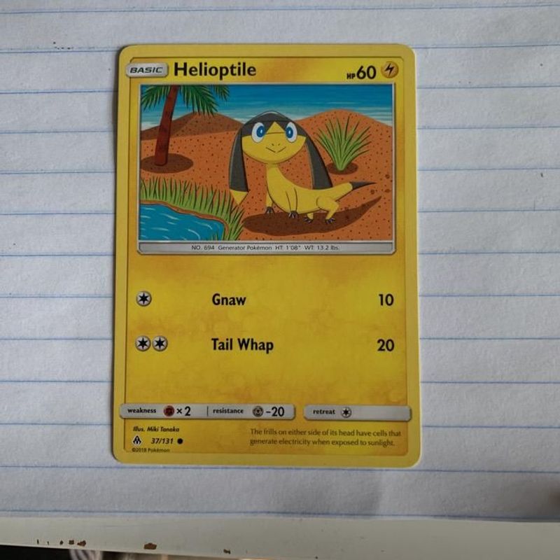 pokemon helioptile card