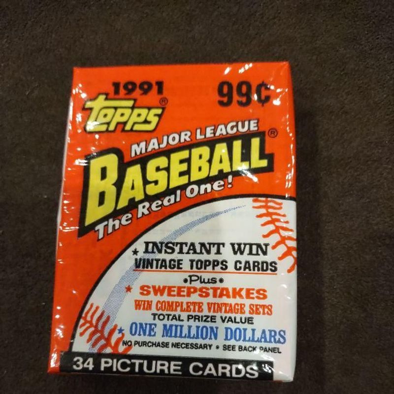 1991 Topps Baseball Major League Pack (34 cards)