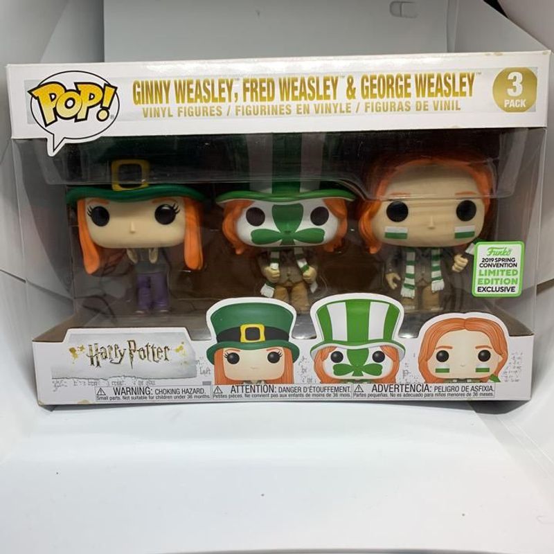 funko pop harry potter ginny fred and george weasley 3 pack