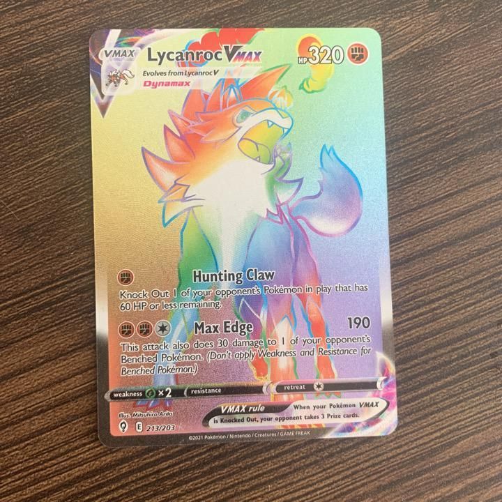 Verified Lycanroc Vmax Secret Rare Evolving Skies Pokemon Cards Whatnot 3407