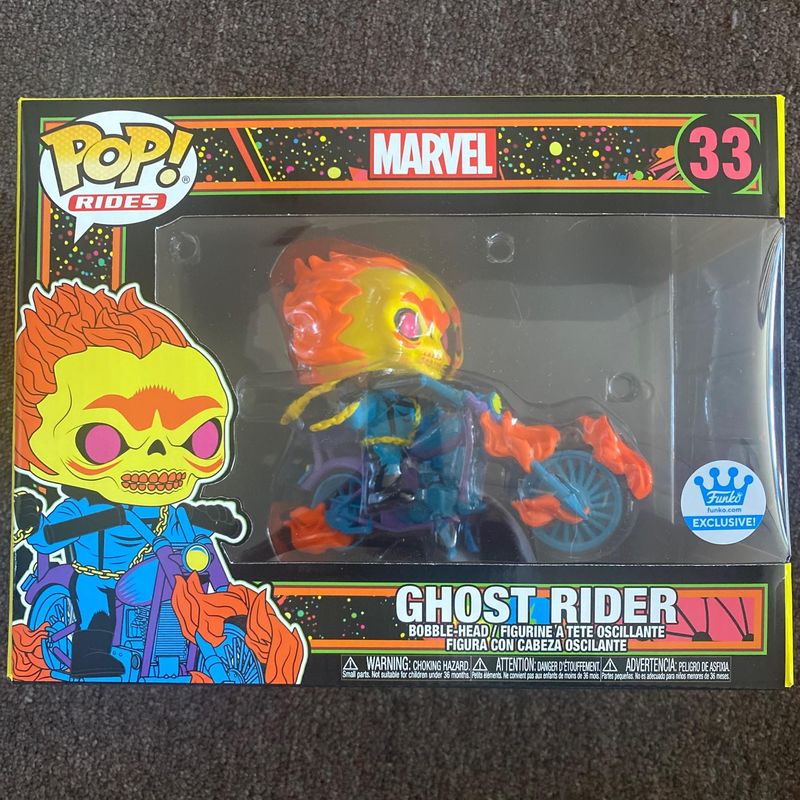 Ghost Rider Black Light Funko