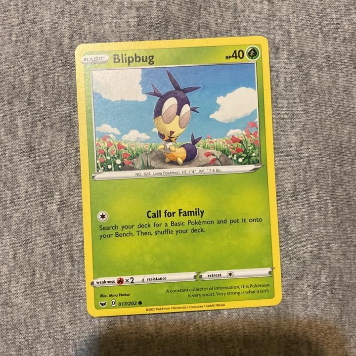 Verified Blipbug Sword Shield Pokemon Cards Whatnot