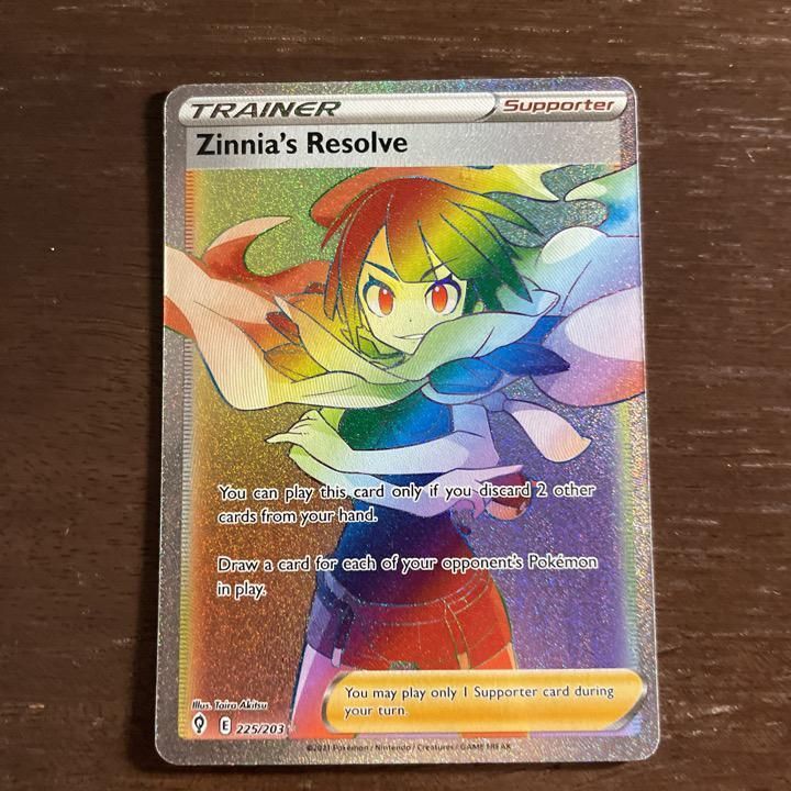 Verified Zinnia's Resolve (Secret Rare) Evolving Skies Pokemon Cards