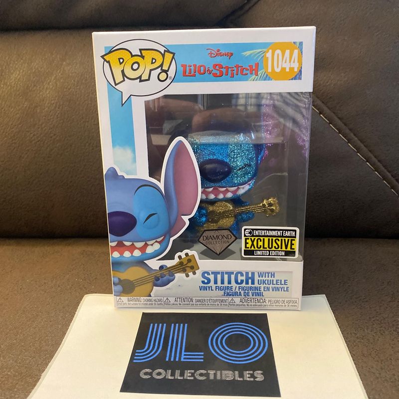 Verified Stitch with Ukulele (Diamond Glitter) by Funko Pop! Whatnot