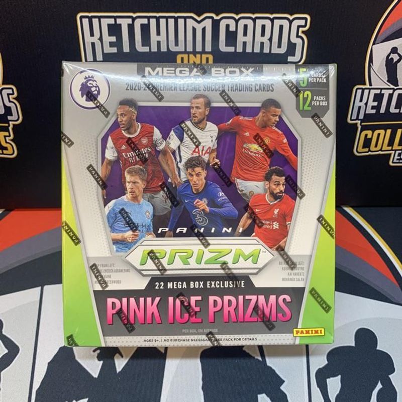 2020-21 Panini Prizm Premier League Soccer Mega Box (Pink Ice Prizm)