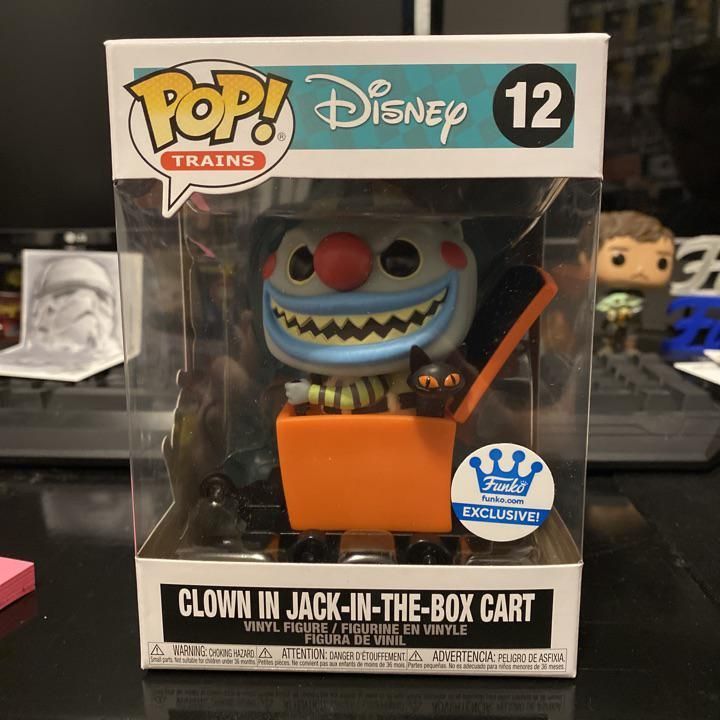 clown in cart funko