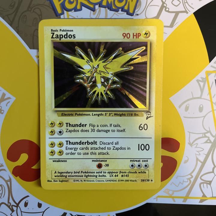 Verified Zapdos Base Set 2 by Pokemon Cards Whatnot