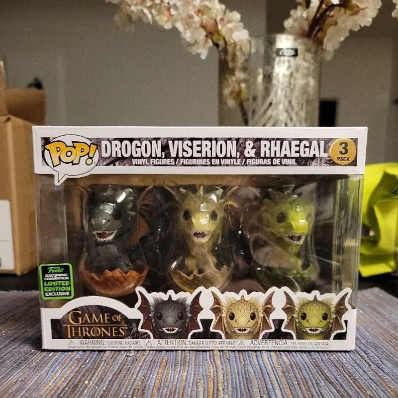 Drogon, Viserion, & Rhaegal (Hatching 3-Pack) [Spring Convention]