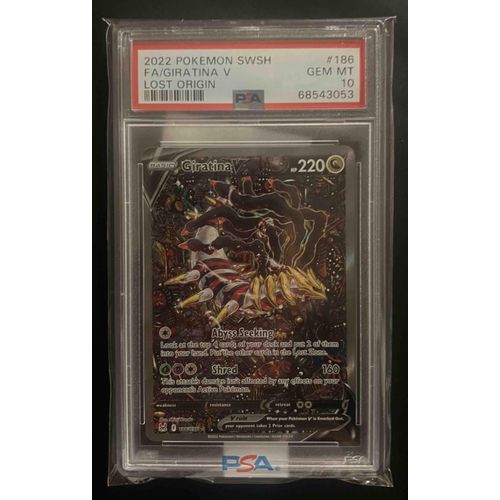 PSA 10 Gem Mint Pokemon Lost Origin Giratina V Ultra Rare #130/196