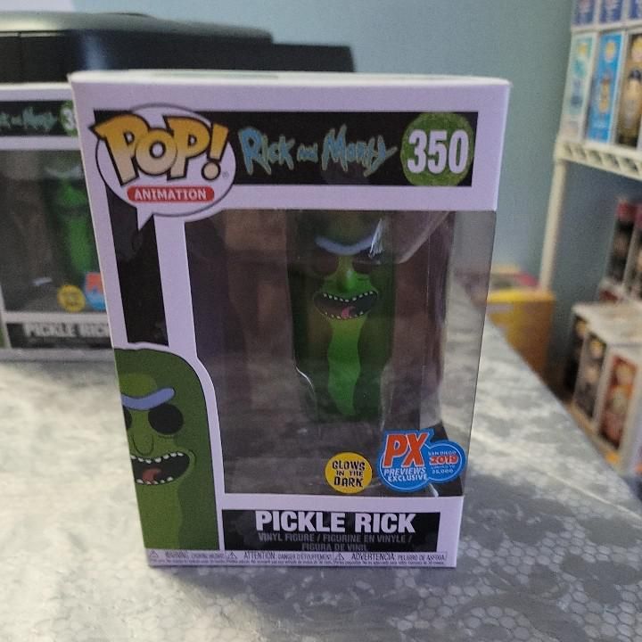 pickle rick pop glow in the dark