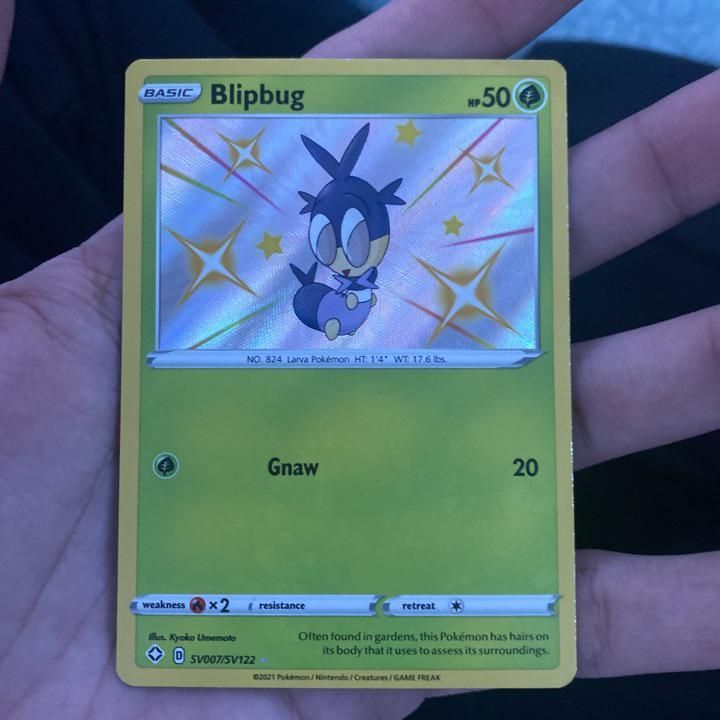 Verified Blipbug Shiny Vault Shining Fates Pokemon Cards Whatnot