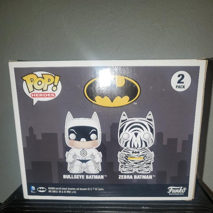 Zebra Batman (2-Pack) Funko Pop 