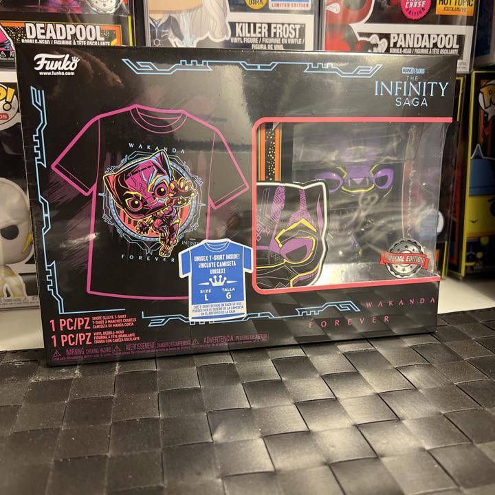 black light funko pop black panther